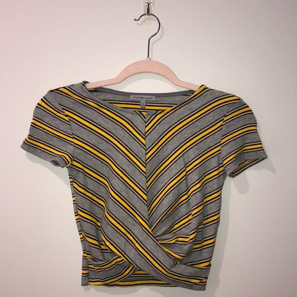 Striped crop top